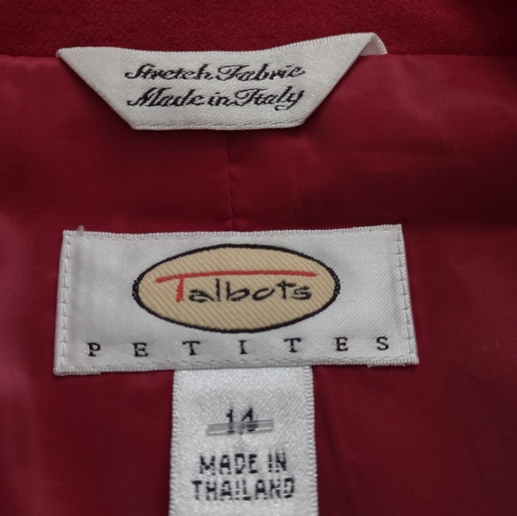 Talbots Luxe Made in Italy fabric wool 2 piece suit jacket + pants lined - Picture 2 of 16
